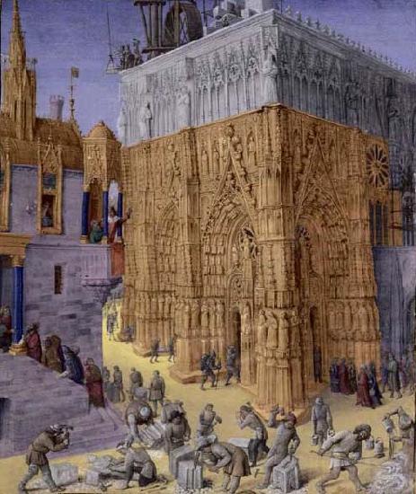 Jean Fouquet Construction of the Temple of Jerusalem Germany oil painting art